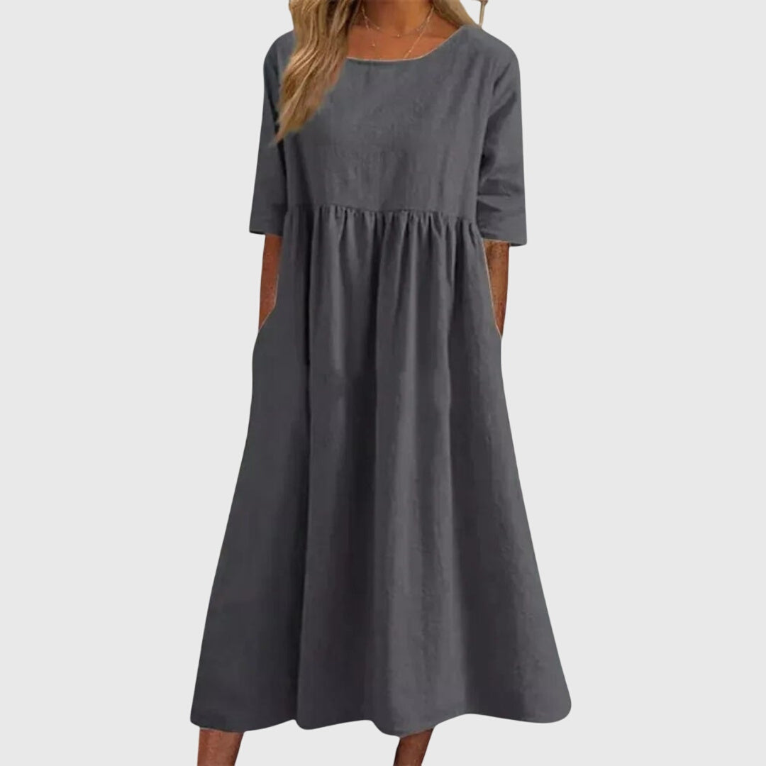 Haisley™ | Elegant Short-Sleeved Dress