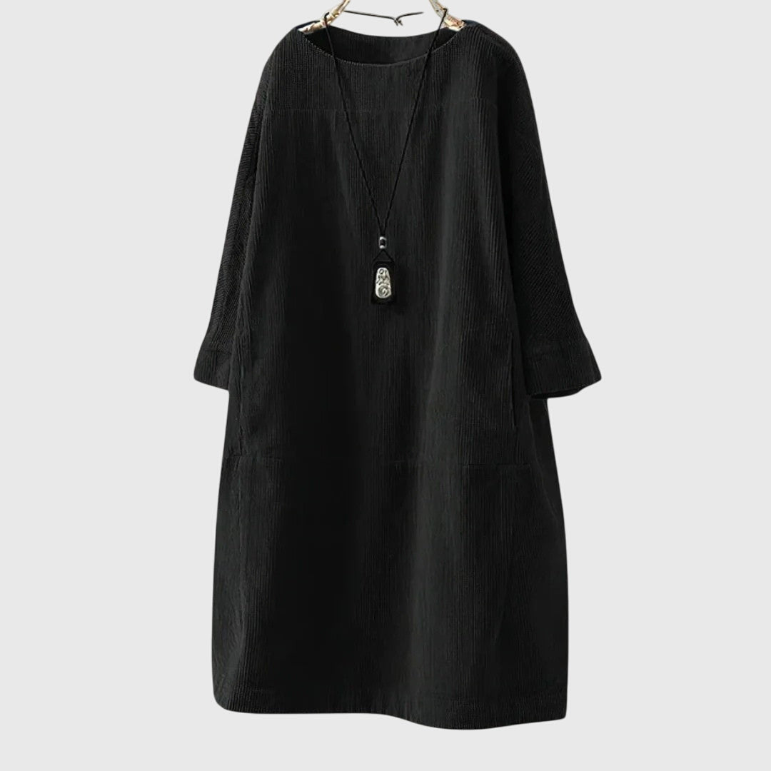 Grace | Relaxed Corduroy Midi Dress
