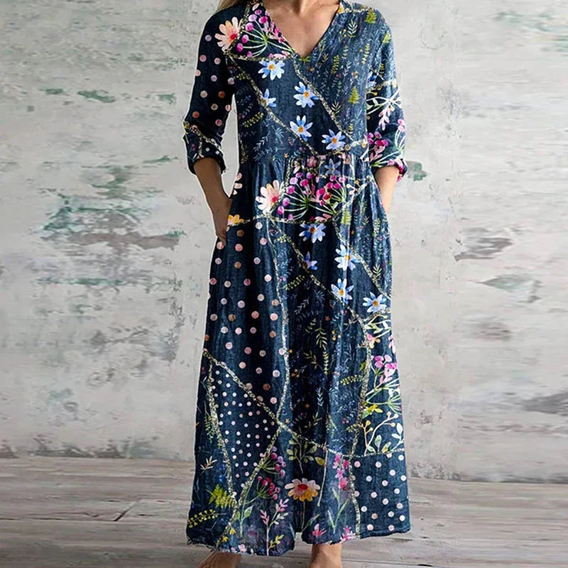 Willow - Graceful Retro Maxi Dress