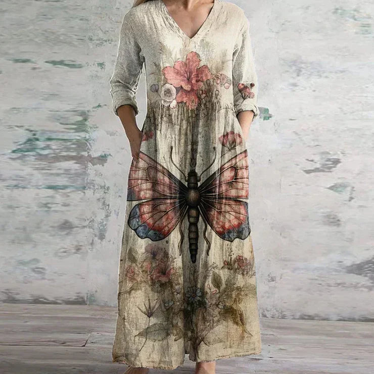 Willow - Graceful Retro Maxi Dress