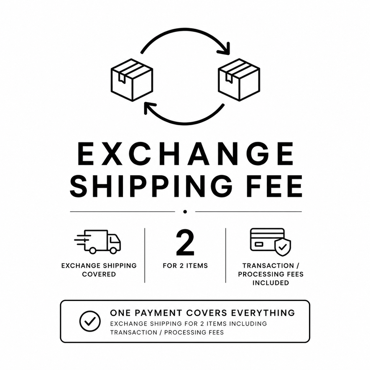 Exchange Shipping Fee (2 items)
