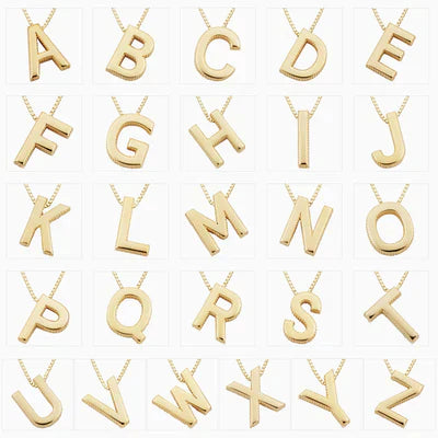 Enzhalynne | Necklace with Initials 18K Gold