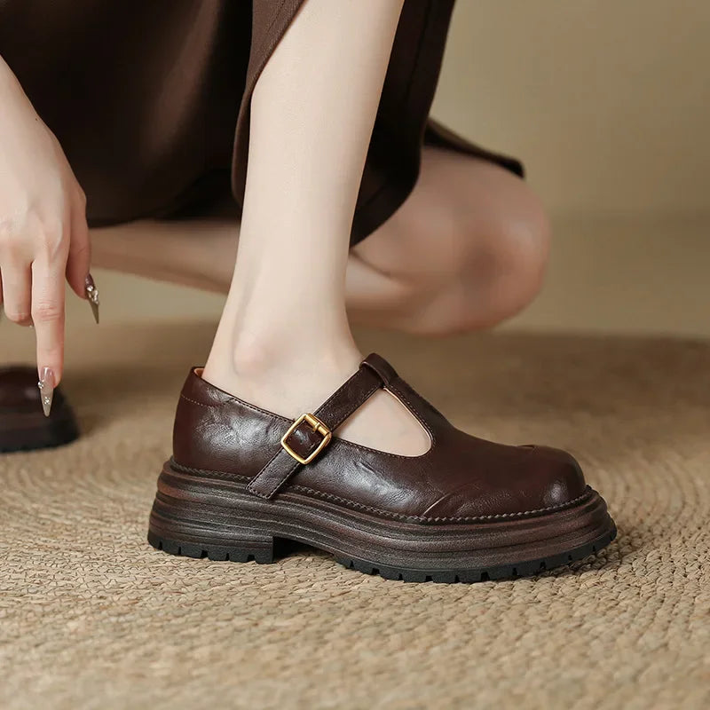 Mary Janes - Elegant Leather Shoe