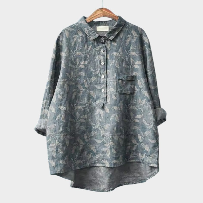 Lena | Premium Blouse with Lace Trim