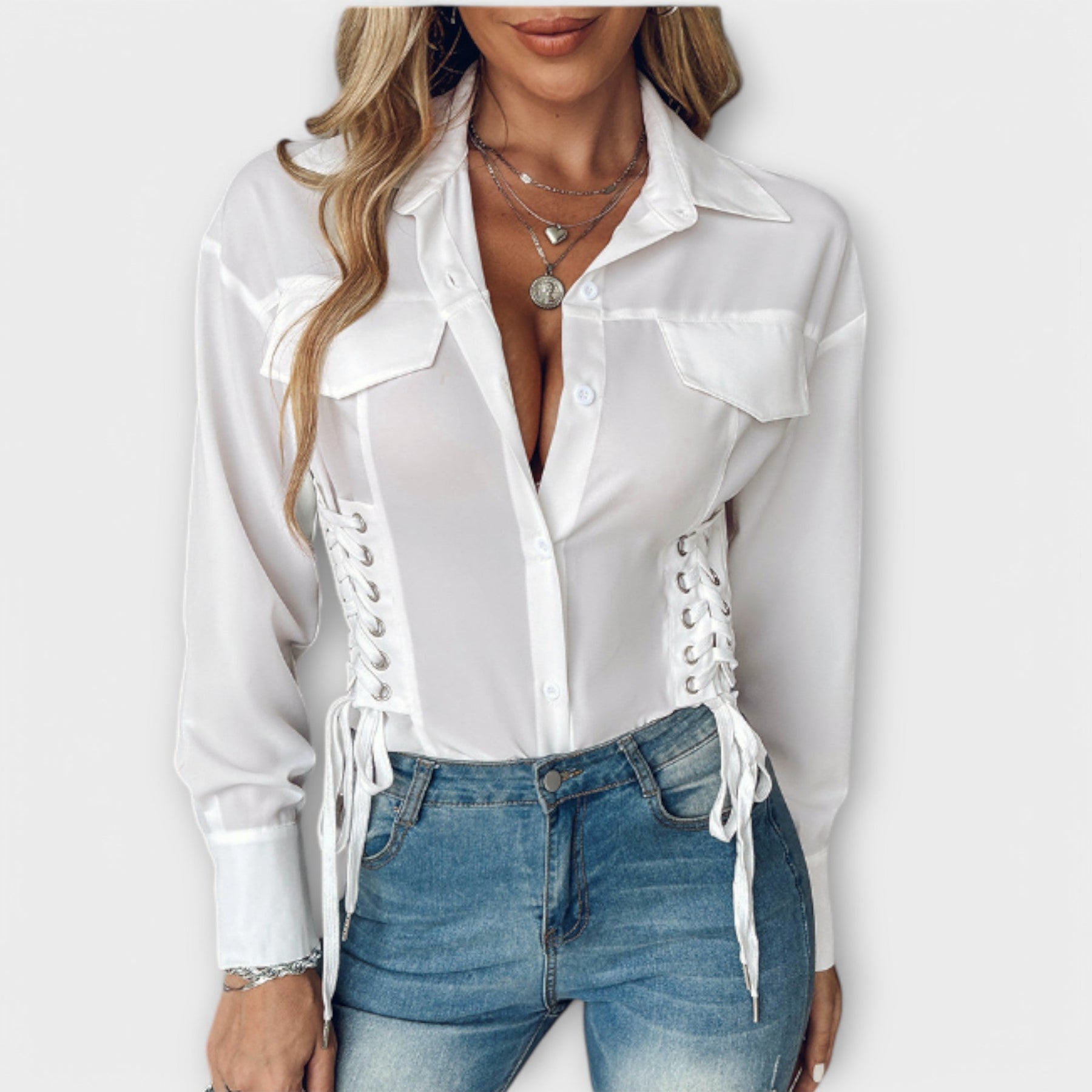 Blouse with Long Sleeves