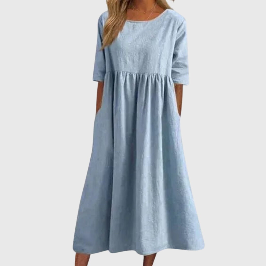 Haisley™ | Elegant Short-Sleeved Dress
