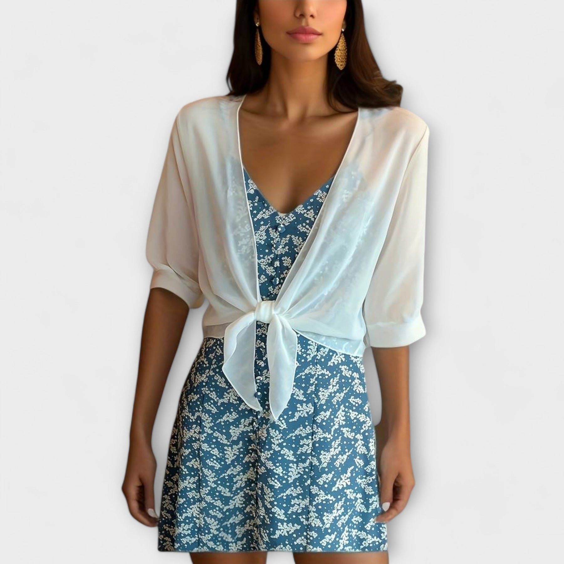 Blouse with Open Front