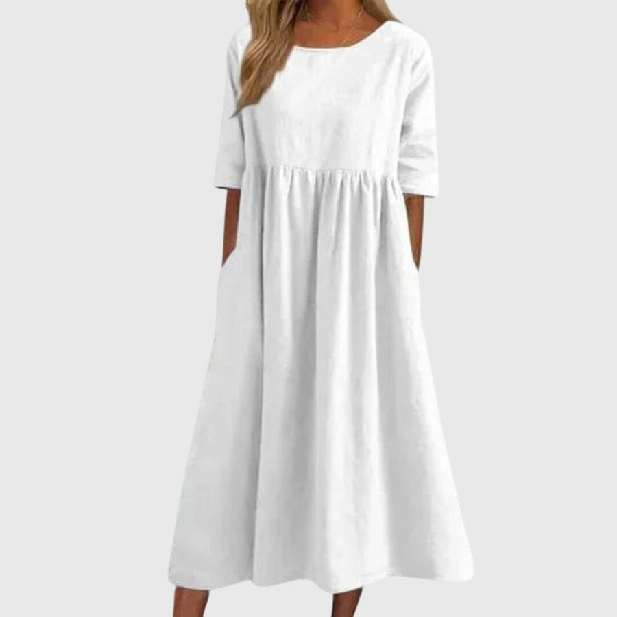 Haisley™ | Elegant Short-Sleeved Dress