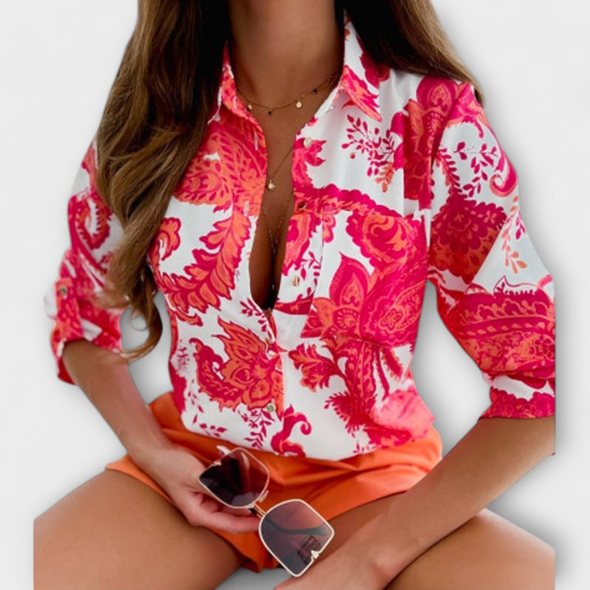 Blouse with Classic Collar